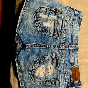 BKE distressed shorts